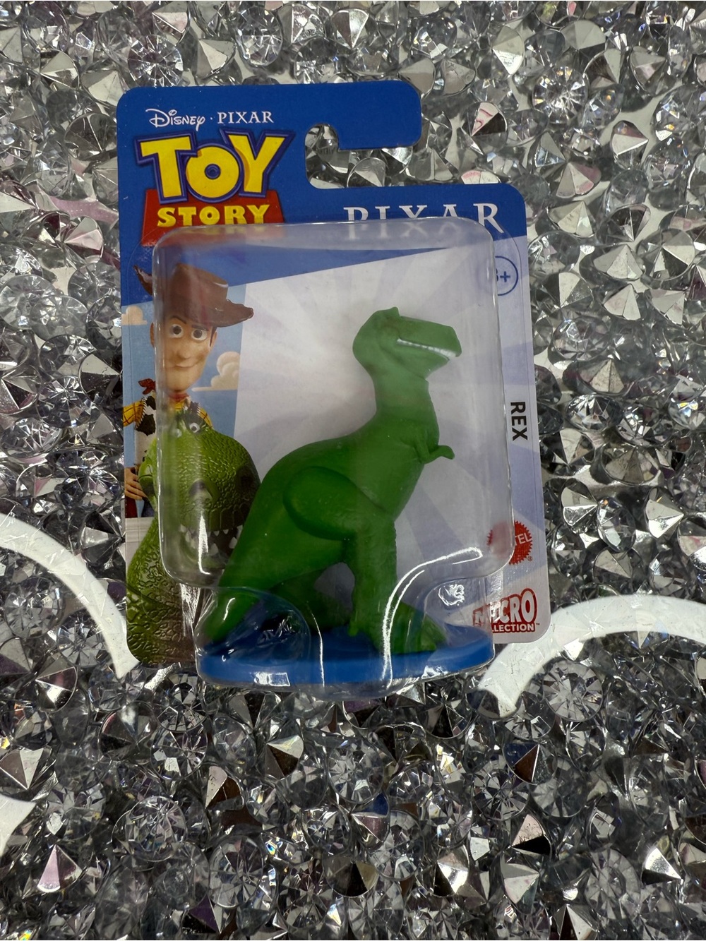 Disney Rex Toy Story Rex Green Dinosaur Figure on Blue Base - Picture 1 of 4